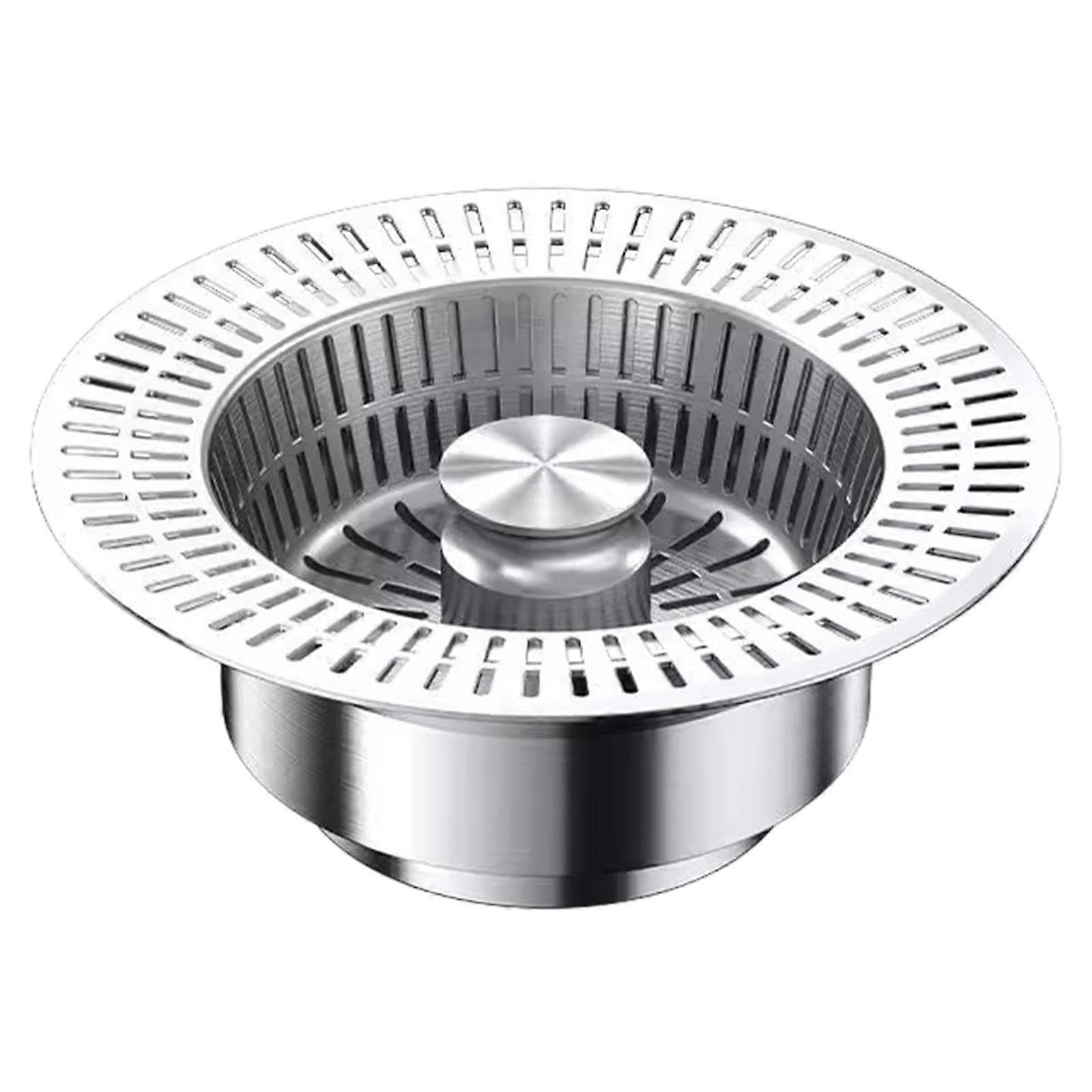 Kitchen Sink Strainer Stainless Steel AntiClogging Large Holes RustResistant Easy Clean Basket