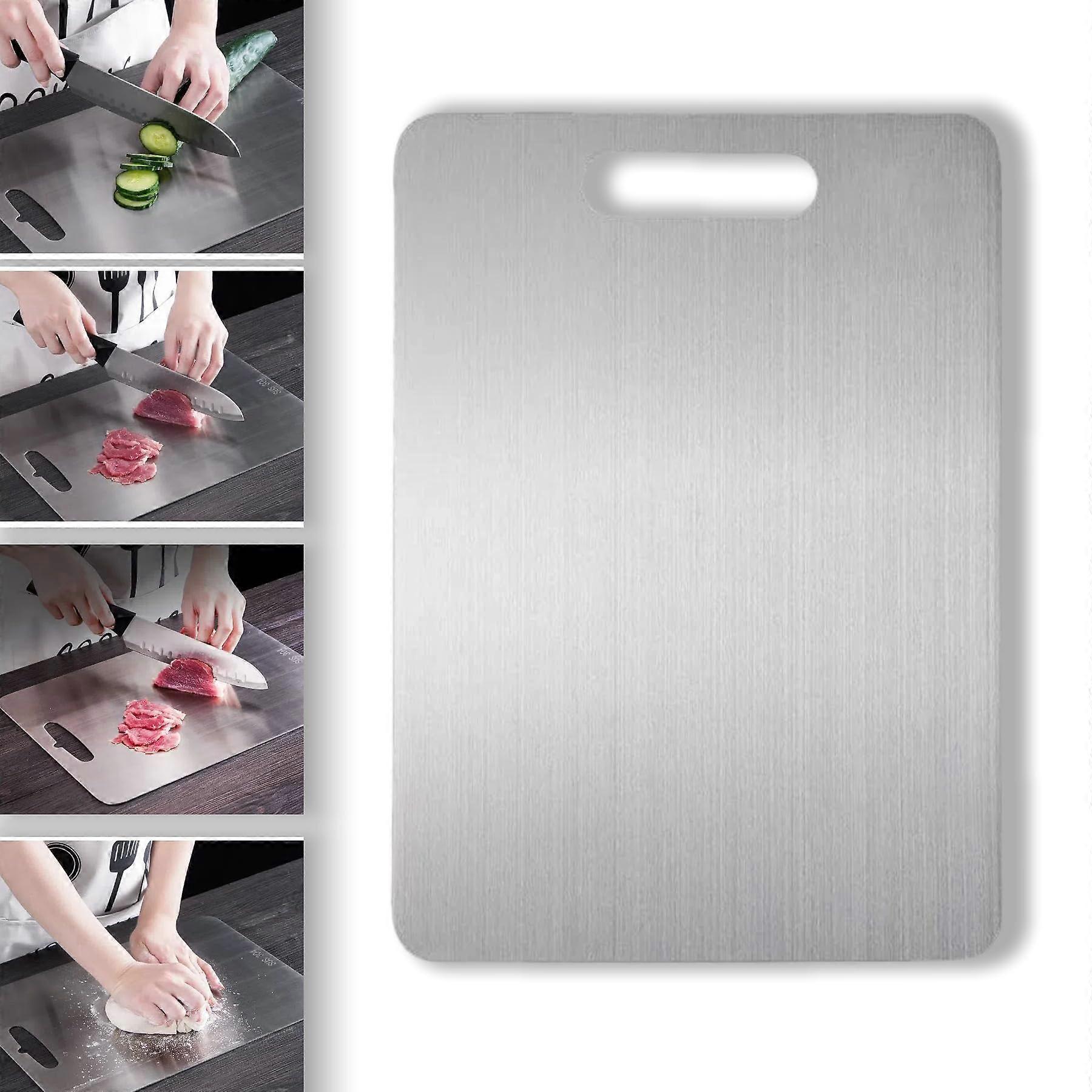 Titanium Cutting Board Large DoubleSided Pure Titanium Surface Odor for Kitchen 23.6x15.7in