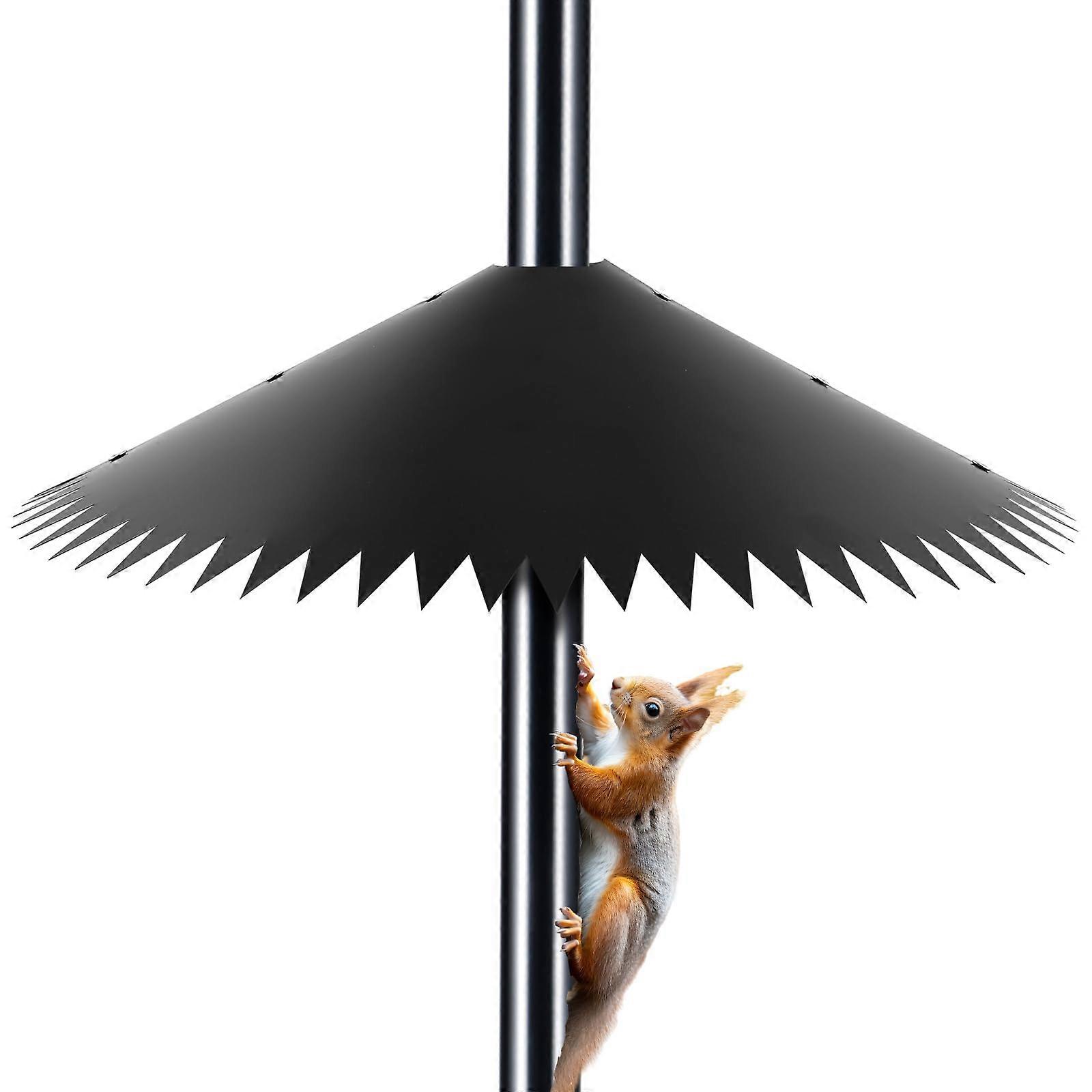 Dual Squirrel Baffle Set for Bird Feeder Pole, Weather Resistant Squirrel Proof Barrier, Easy Mount