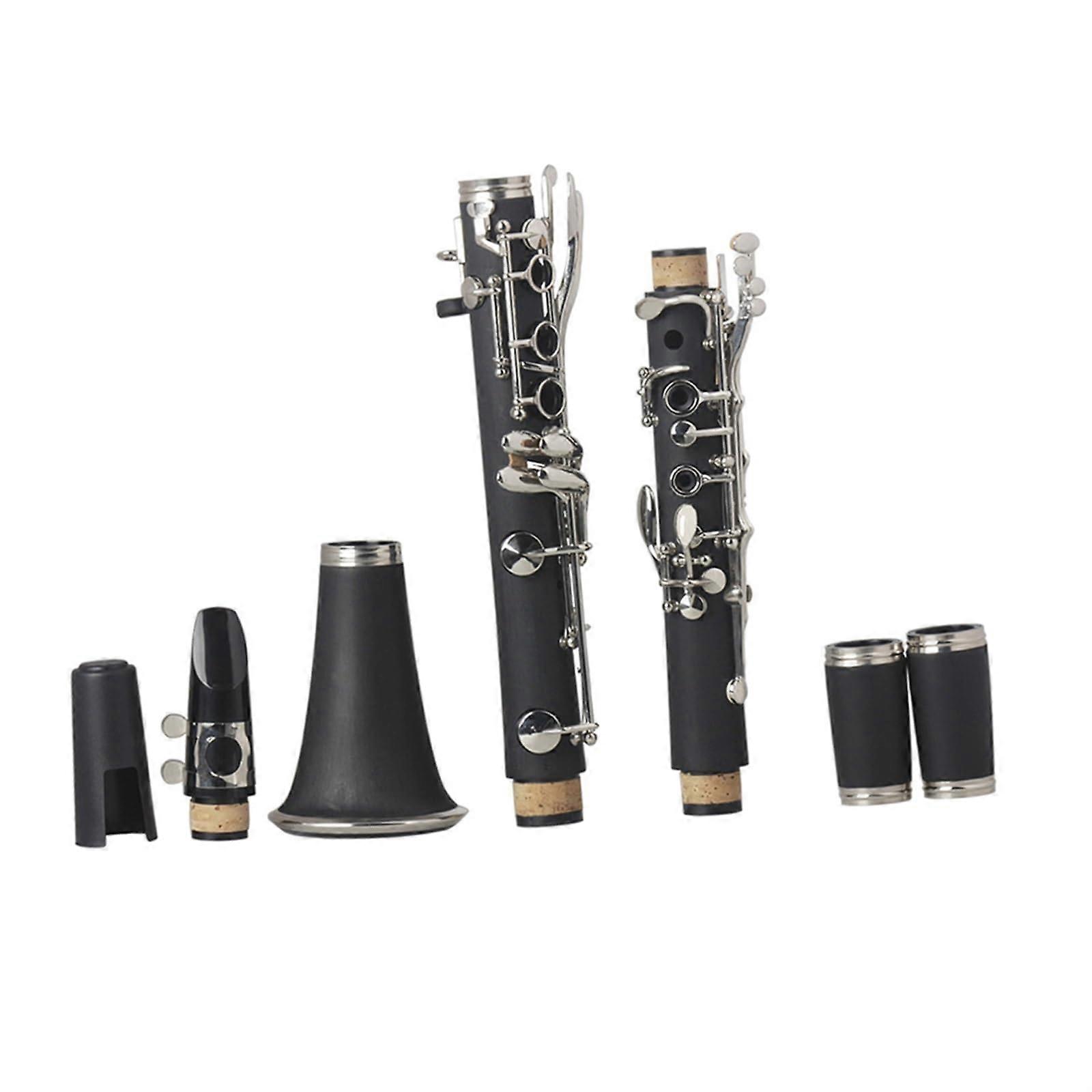 Professional Bb Clarinet 17 Keys with Precise Tuning Control, Adjustable Hand Rest and Clear Tone