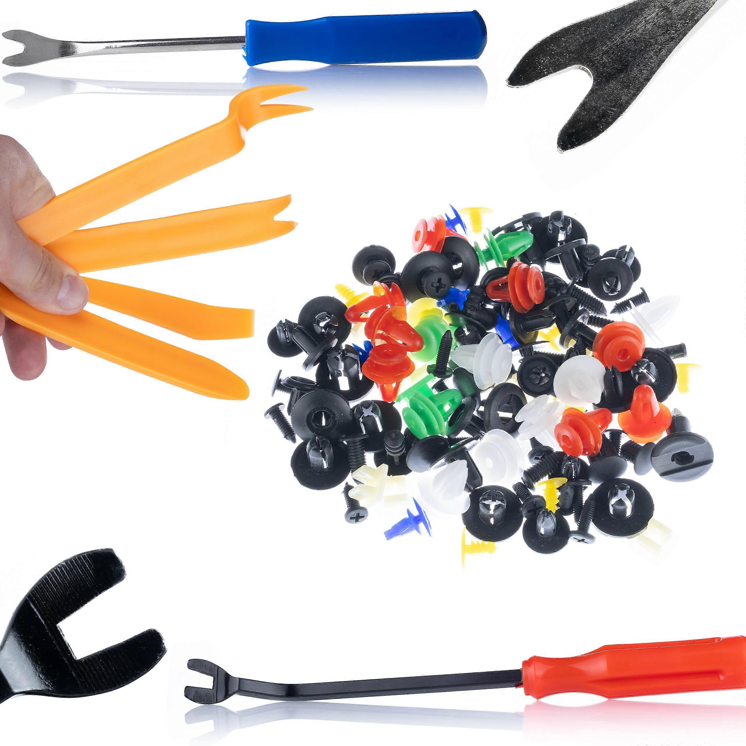 Rosfix Car Plug Set 200 Pcs + Pry Tools 6 Pcs | High Quality, Durability