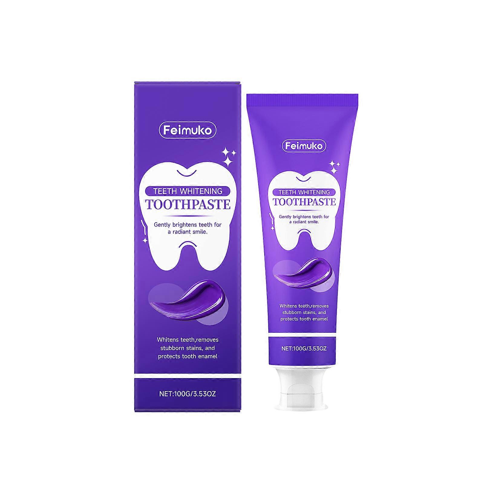 Purple Toothpaste Is Carefully Formulated With Panthenol And Field Mint Extract