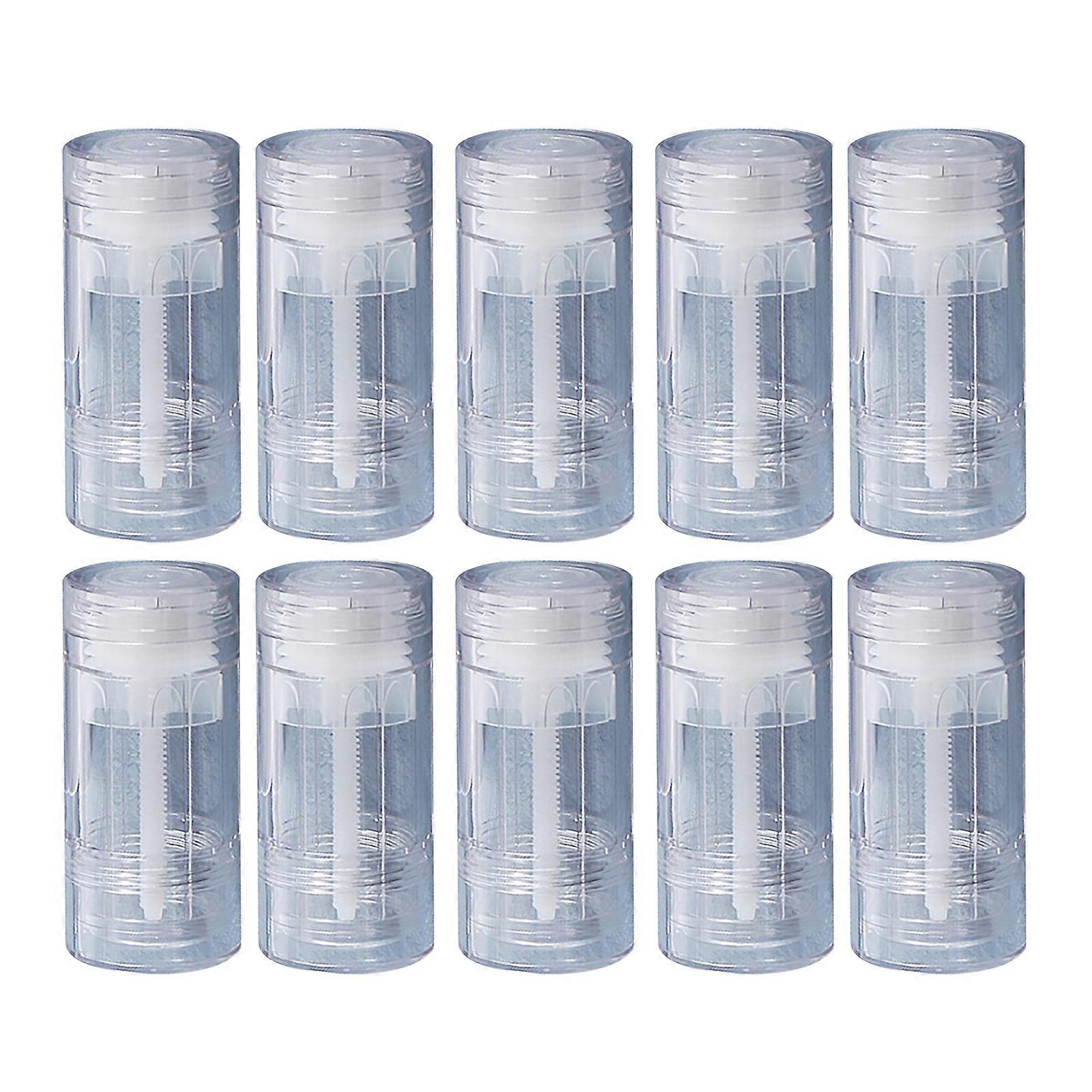 10Pcs 15/30/50G Empty Deodorant Container DIY Sunscreen Refillable Bottle Reusable Twist-up Bottom
