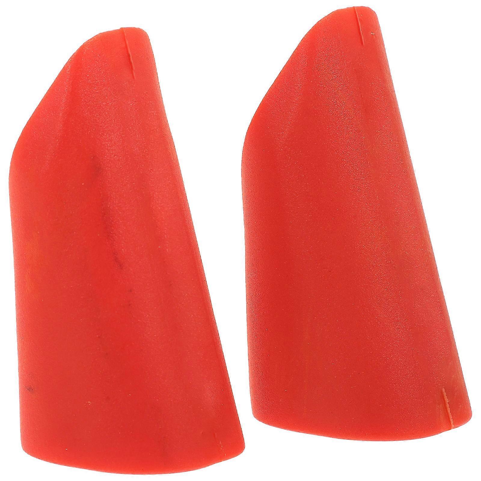 Barbell Handle Grip Tpu Dumbbell Grip for Training 1Pair Orange