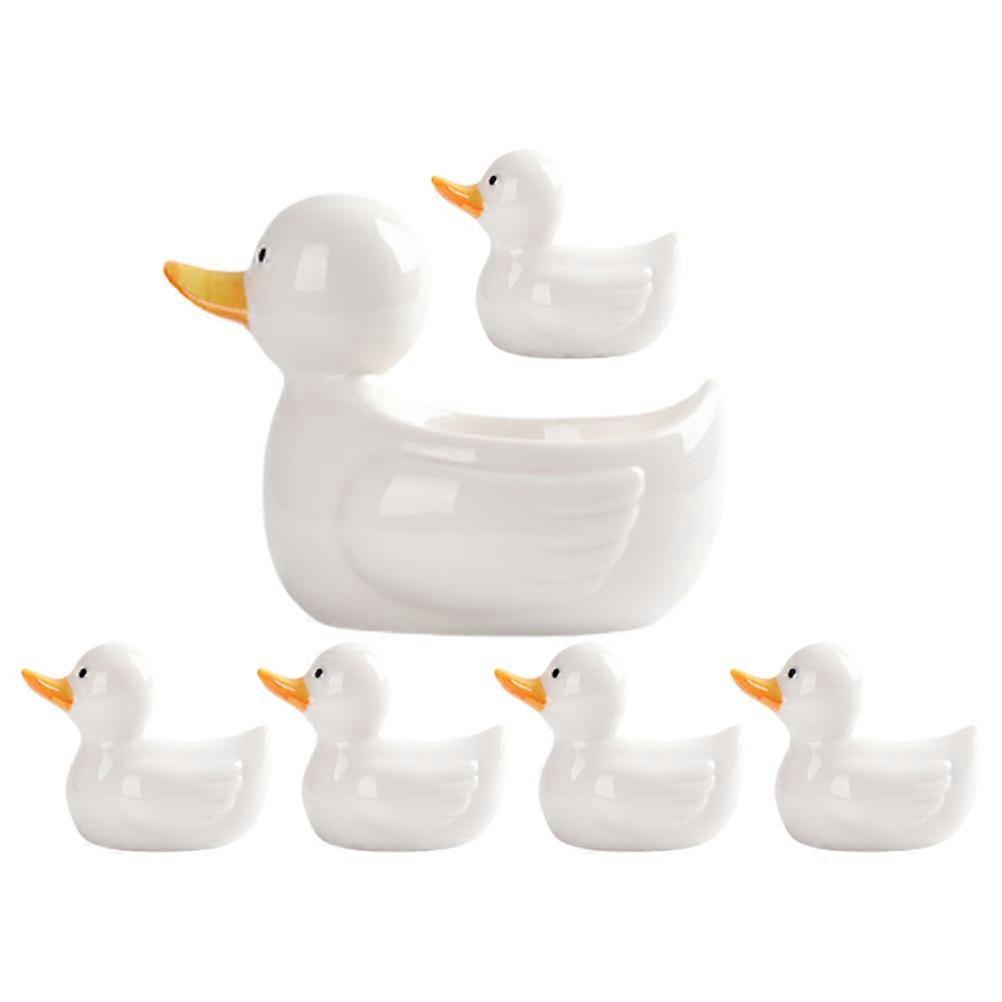 Creative Ceramic Chopsticks Stand for Home Use 1Set White