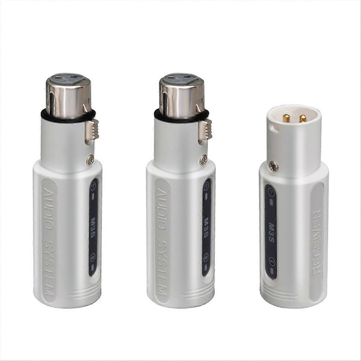 Wireless XLR Transmitter Receiver One to Two Dynamic Microphone