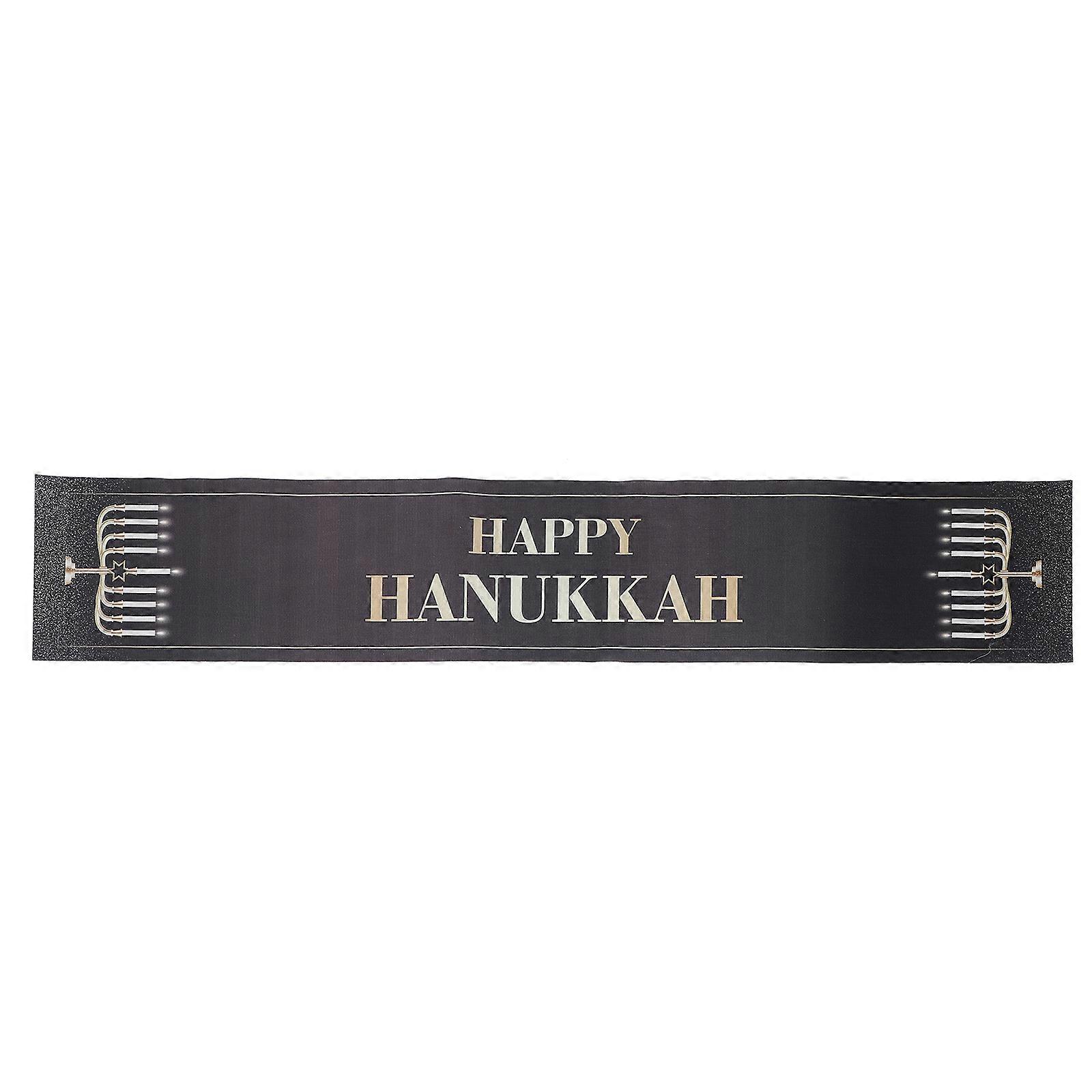 Creative Hanukkah Table Runner for Holiday Table Decor