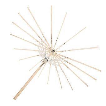 Folding Paper Umbrella Repair Accessory Bamboo Frame Holder Beige