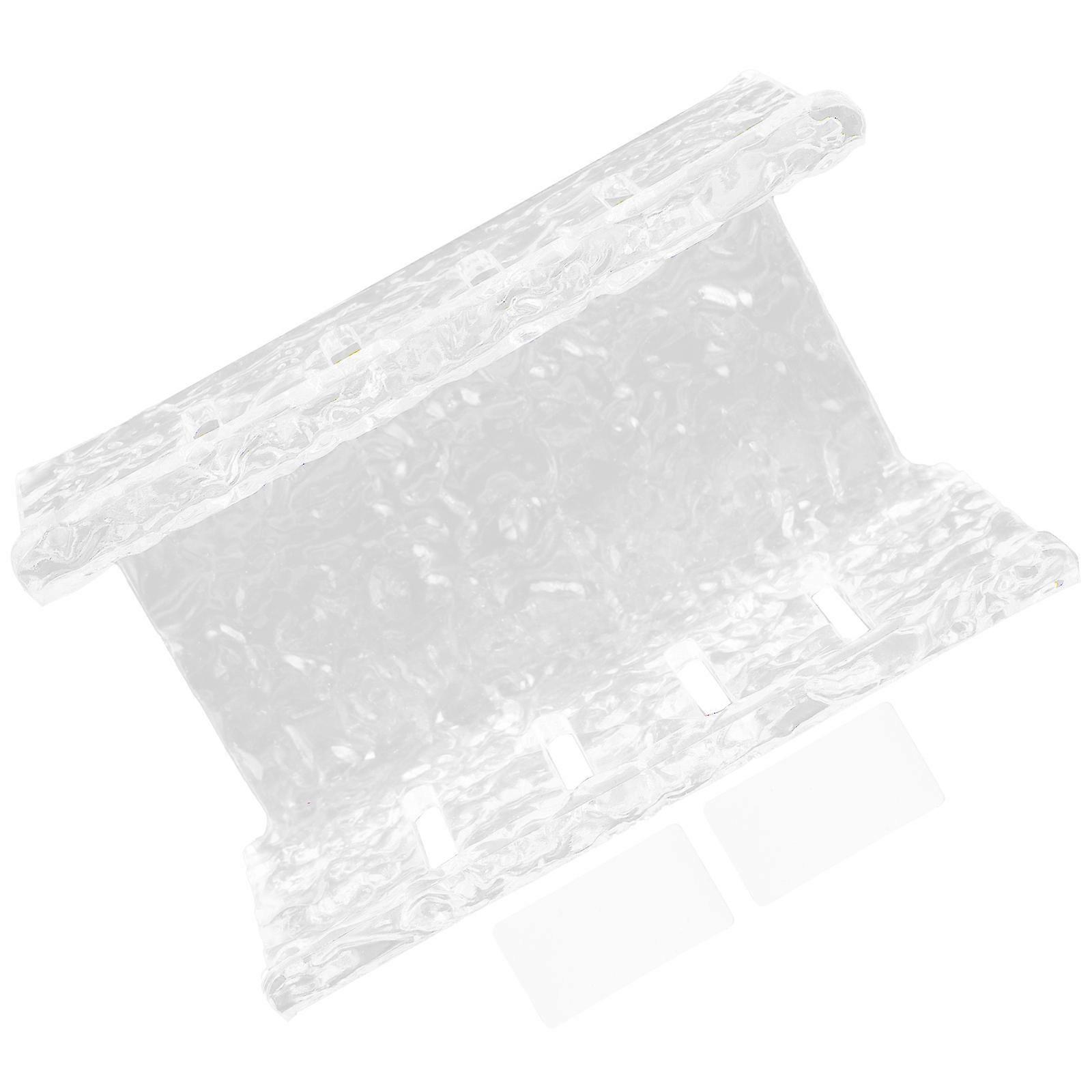 Wall Mounted Acrylic Soap Holder for Shower Double-Layer 4Pcs