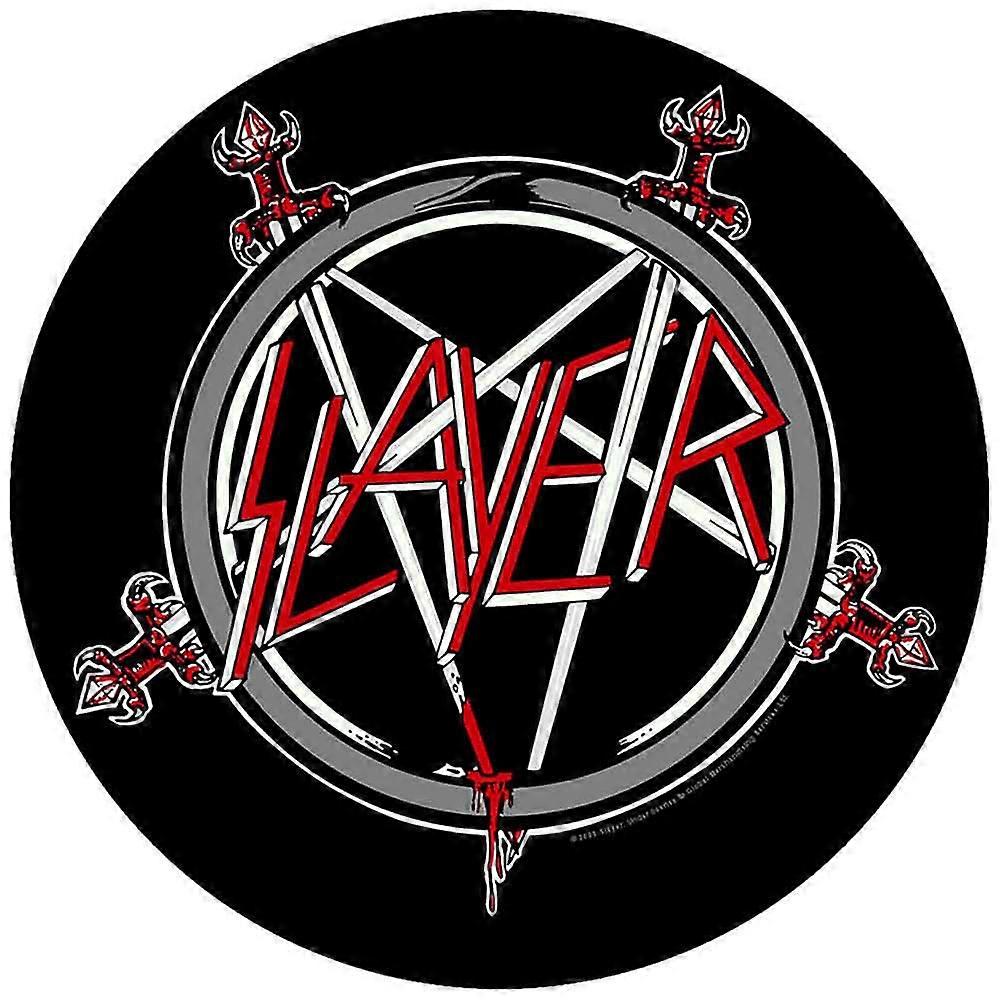 Slayer Pentagram Band Logo Sirkulær Back Patch