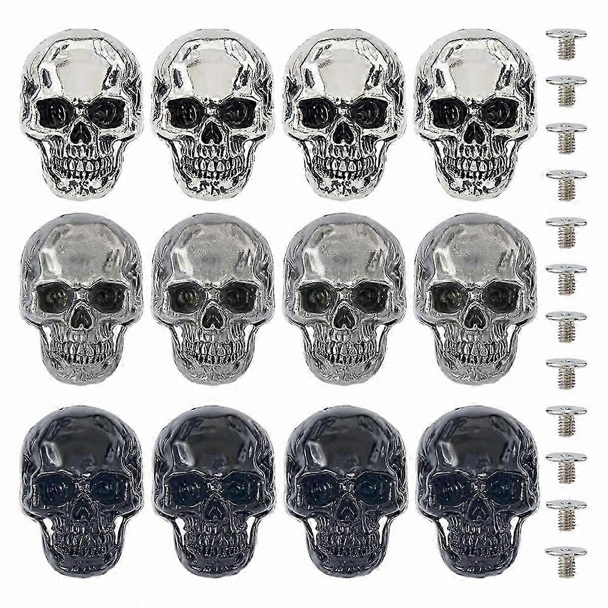 12pcs Alloy Stud Rivet Conchos with Screw Back for Leather Projects