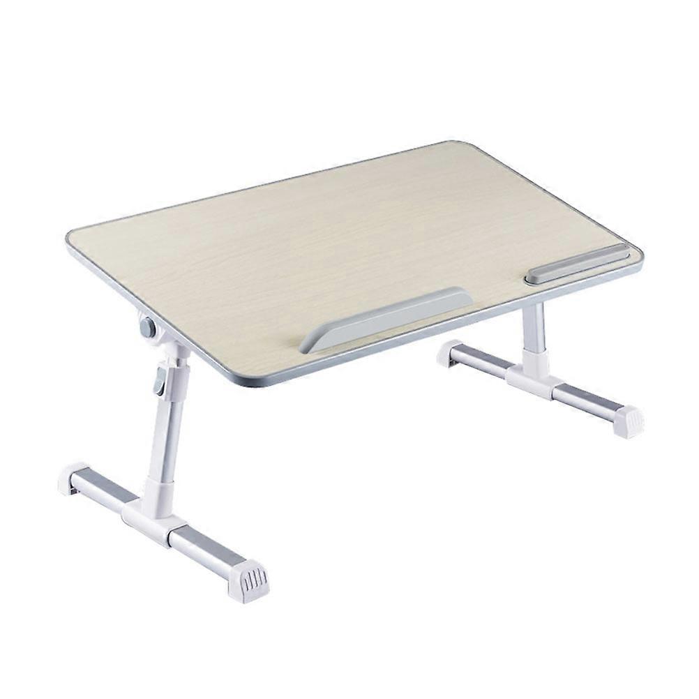 Home Use Wooden Foldable Desk 1Pcs Adjustable Computer Table Beige