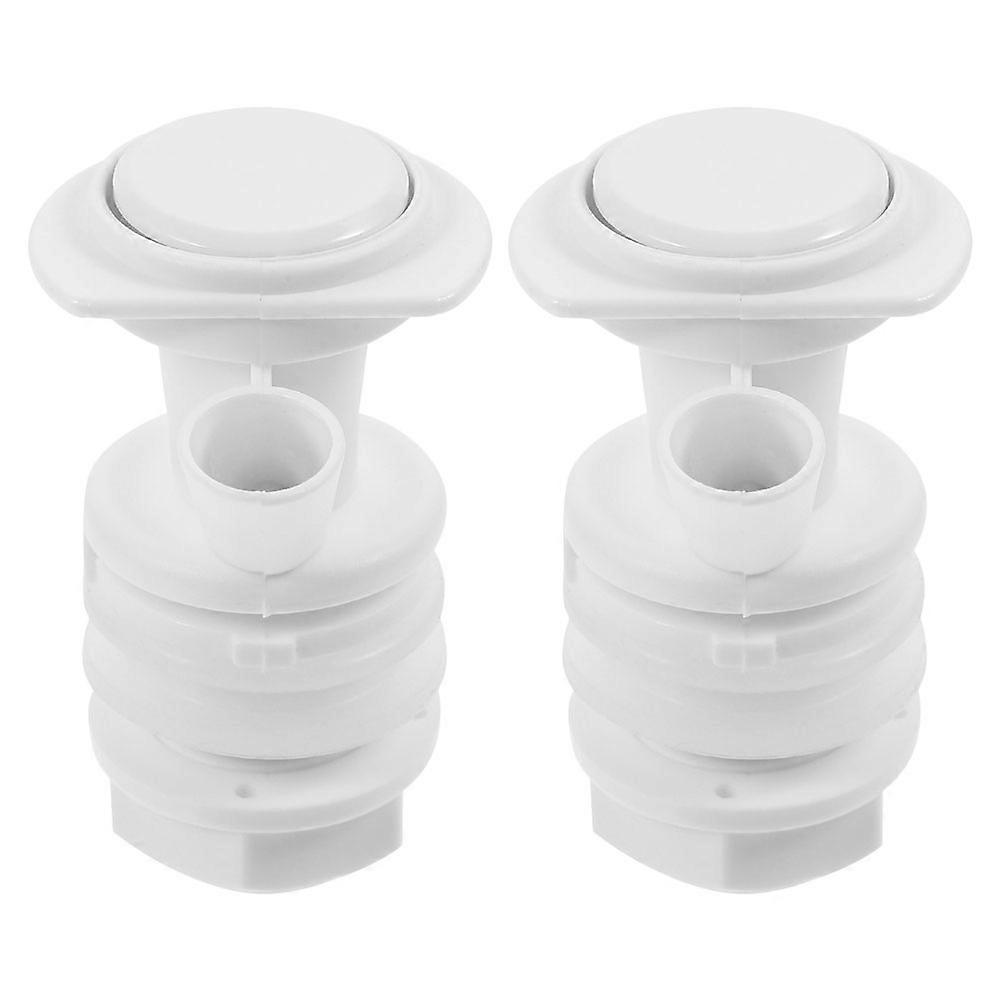 Water Dispenser Faucet Plastic Push Button Spigot Replacement 2Pcs Set