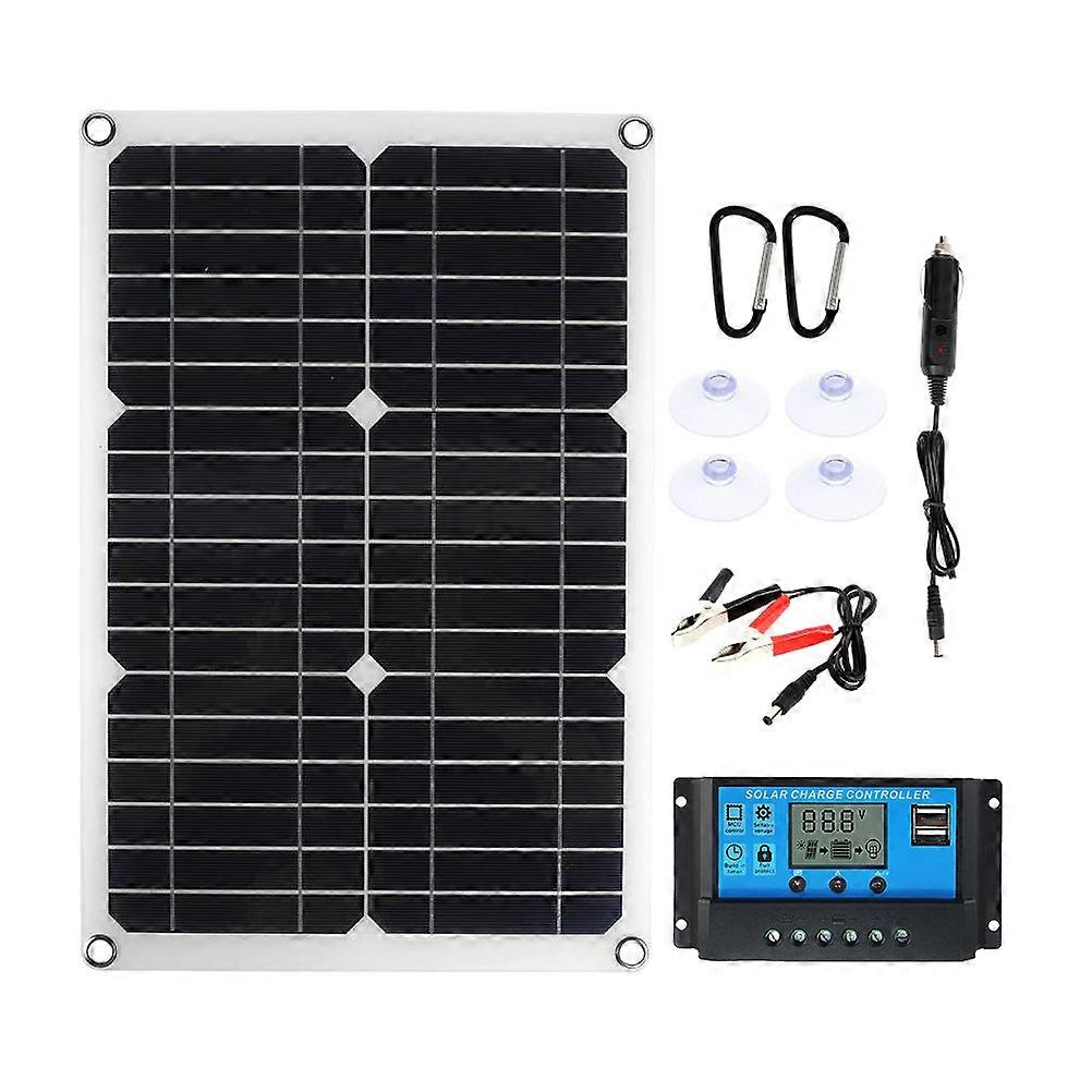 Solar Panels 1Set Waterproof Solar Panel Charge Controller Kit for Outdoor Use