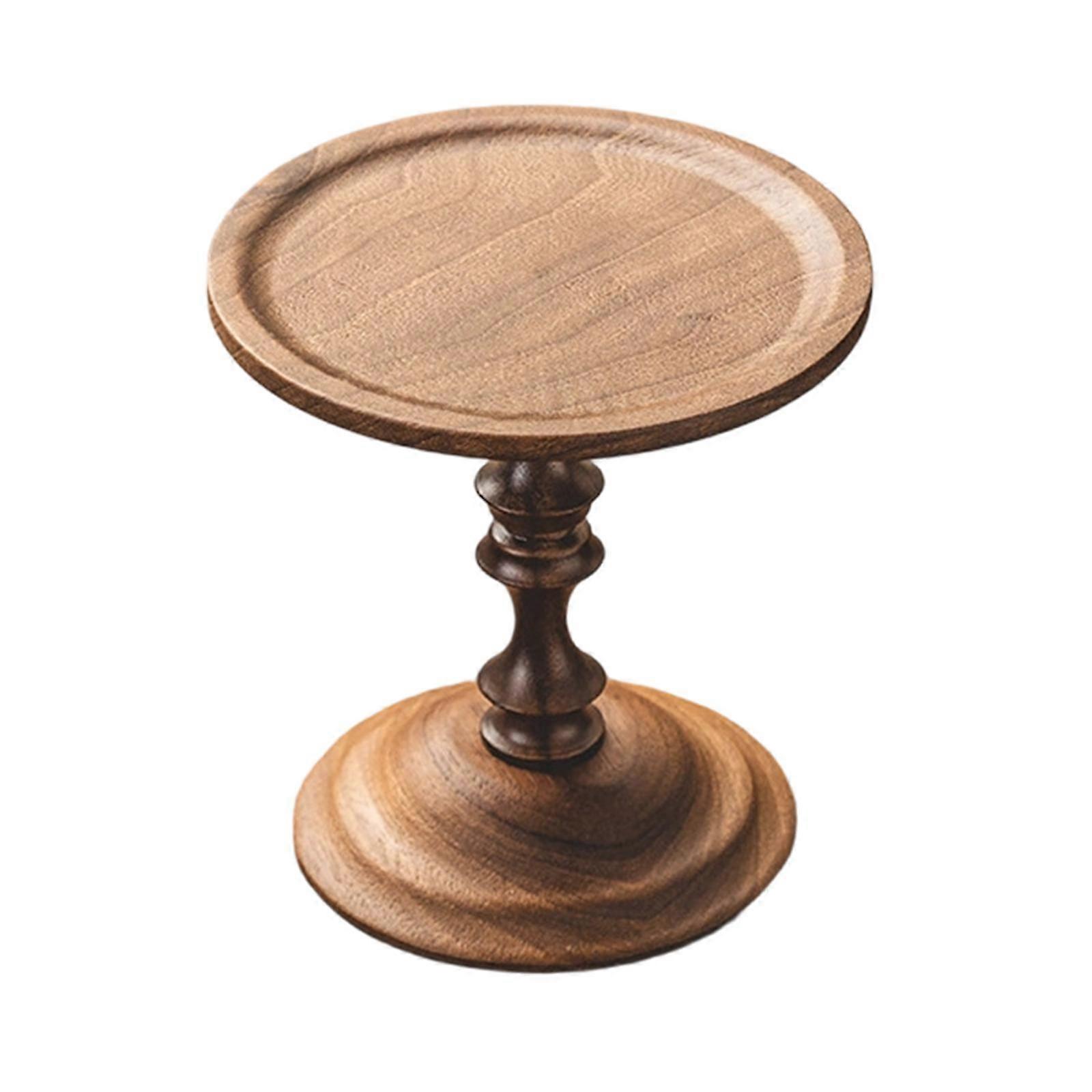 Wooden Candle Holder Solid Wood Table Centrepiece Candlestick for Pillar Candles