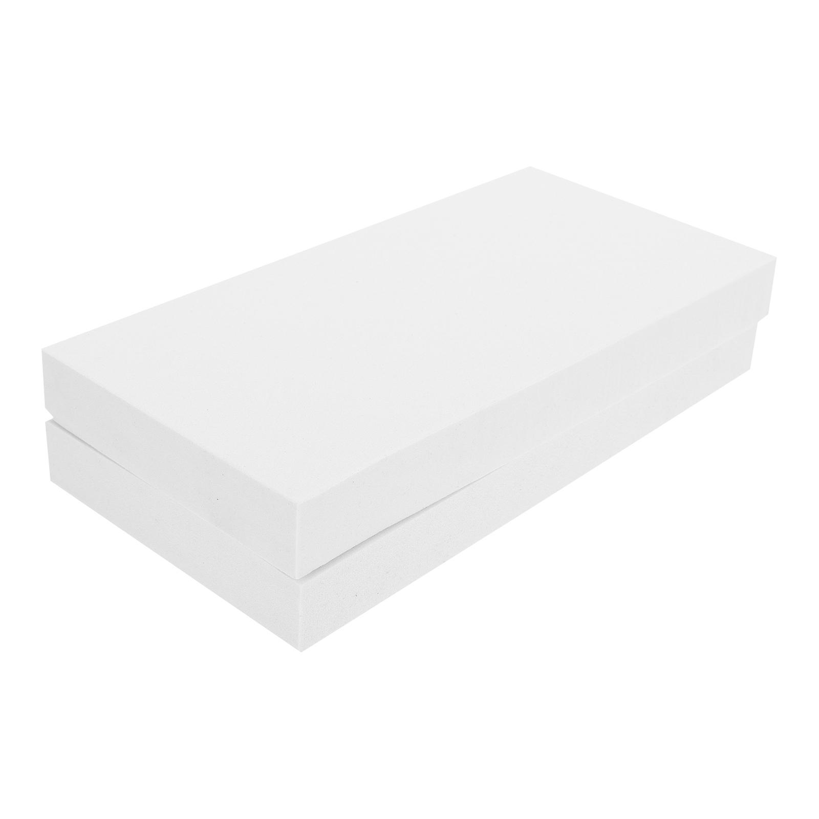 White Plastic Specimen Display Board for DIY Projects 2Pcs Pack