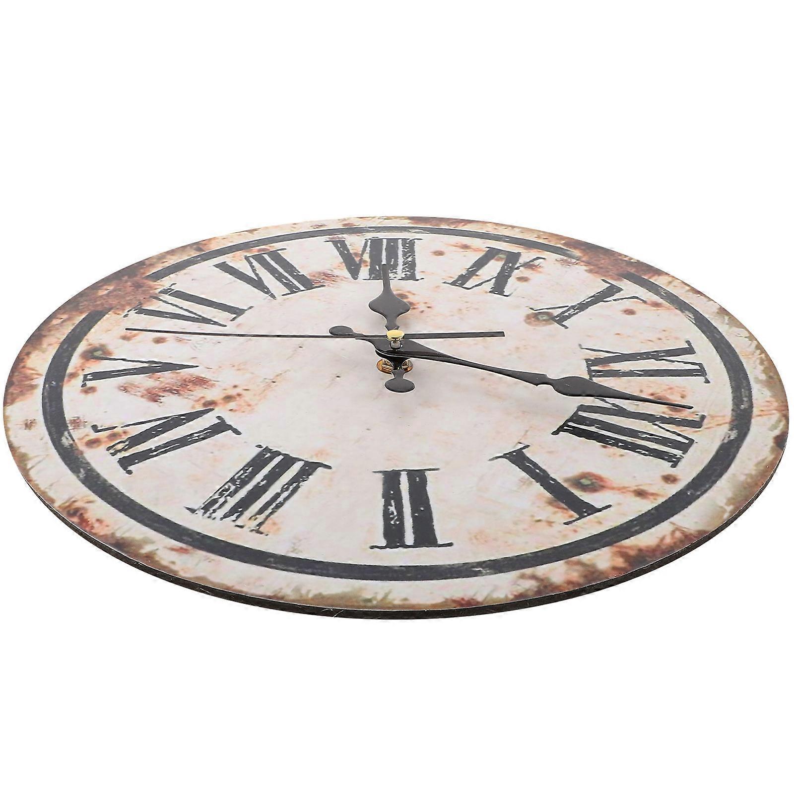 Rustic Wall Clock Retro Design Wall Clock for Decoration Use