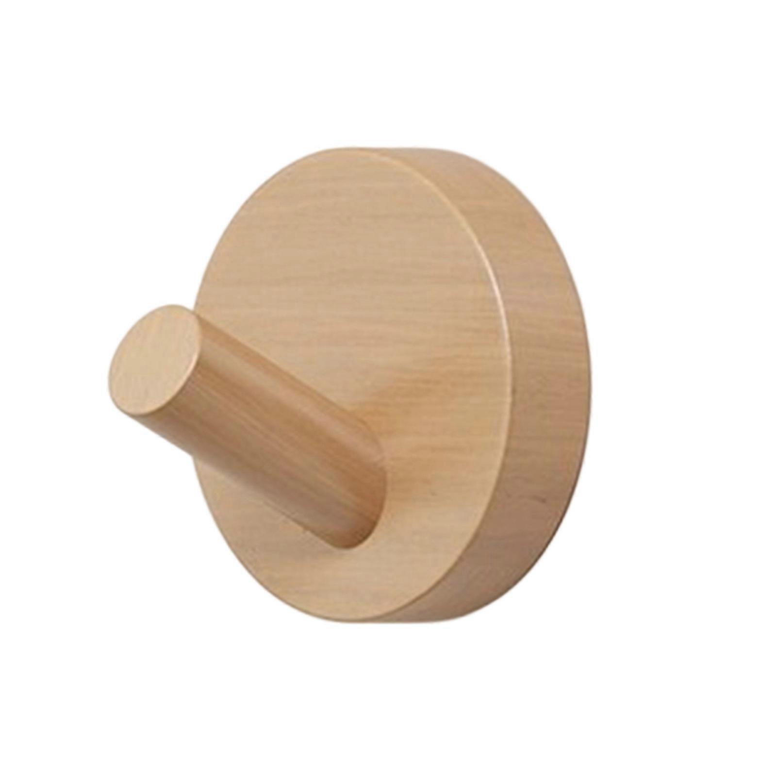Coat Wall Hook - Rustic Solid Wood for Entryway - Eco Friendly Wax