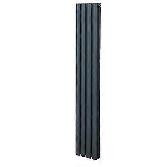 Oval Column Radiator 1600mm x 240mm Modern Designer Double Panel Central Heating Heater Matt