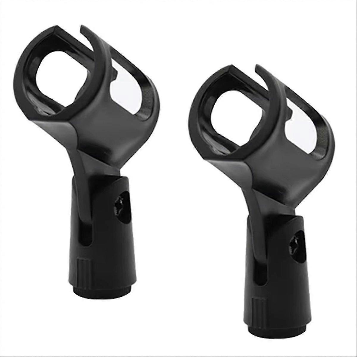 2pcs Microphone Stand Clips Adjustable Mic Clamp Mount Holders