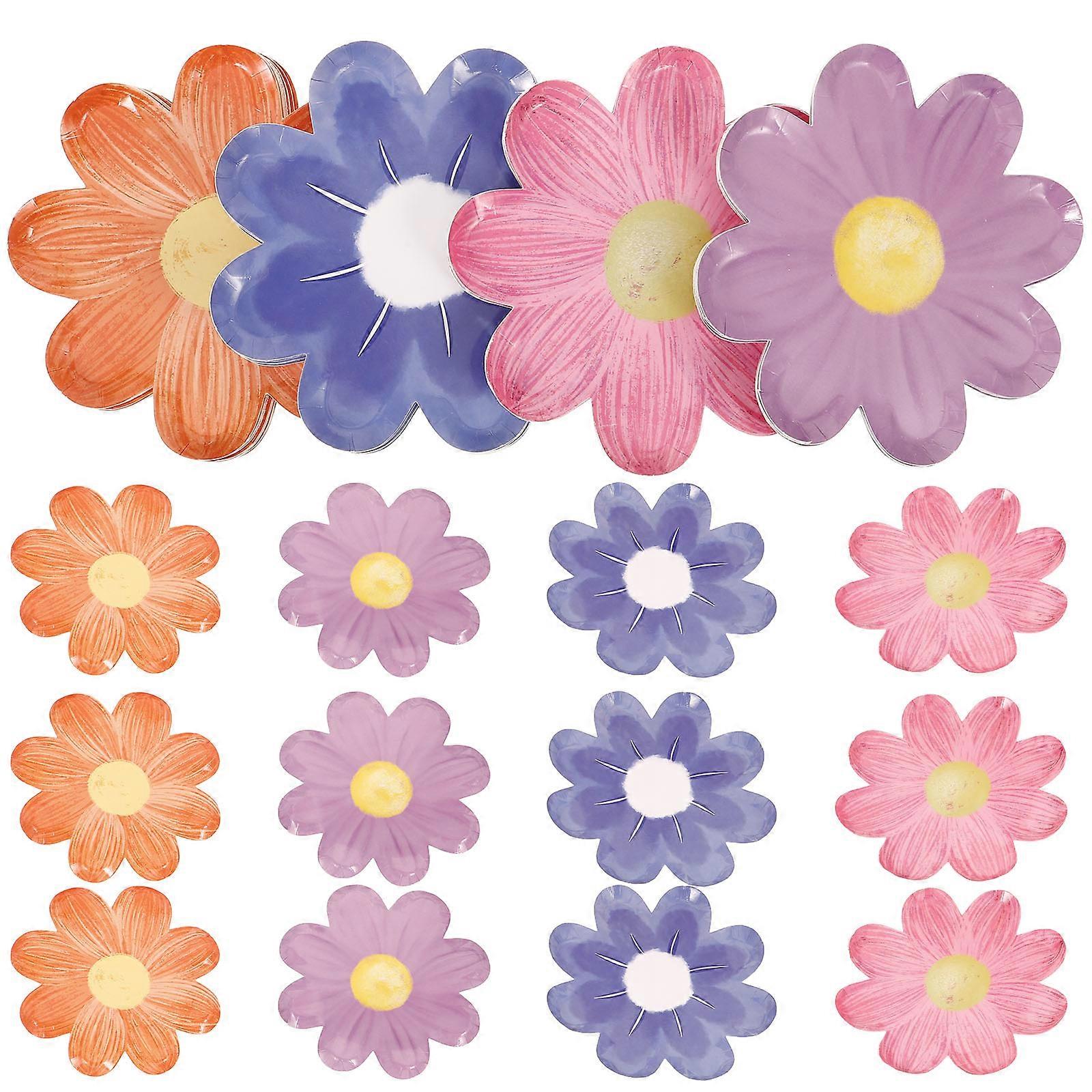 Paper Flower Shape for Party Serving 40Pcs Set