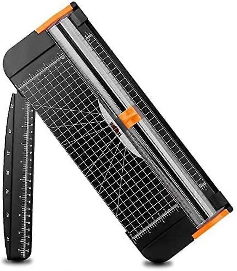 12 Inch Titanium Paper Trimmer Scrapbook Tool A4 Plastic Bottom (White)