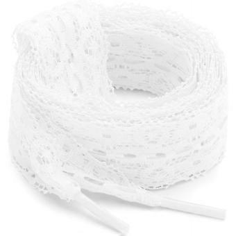 Cadarços de renda para tênis: 2 pares de cadarços rendados de 140 cm de comprimento para mulheres