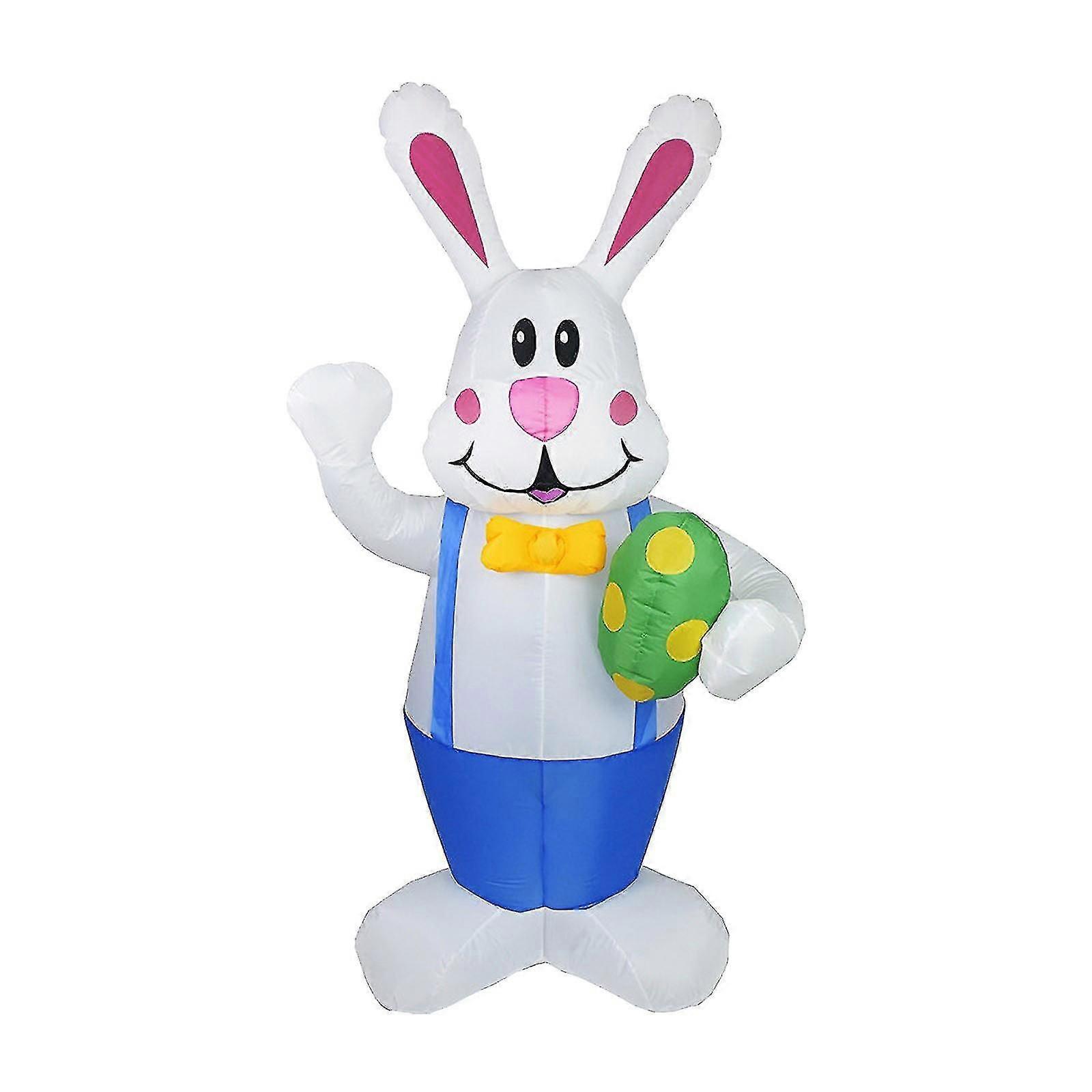 Easter Inflatable Standing Bunny Inflatable Model Glowing Holiday Decoration