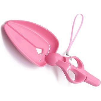 Portable Pet Pickup Clip Scissor-Shape Waste Picker for Dogs & Cats - Pink Pet Waste Cleaner Tool for Effortless Cleanup