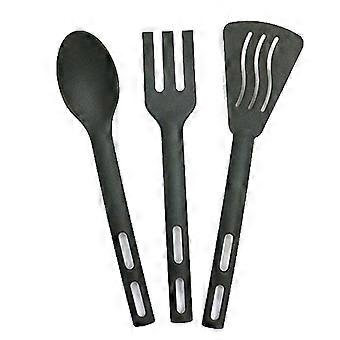 Outdoor Tableware Hanging Hole Plastic Spades Spoons Forks Pack 12Sets