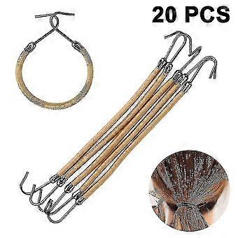 20pcs paardenstaarthaken elastische banden haar styling hoofdband haarklauw (xiatian)