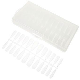 Fake Nails Transparent Full Half Nail Cover for 1 Box Female Use
