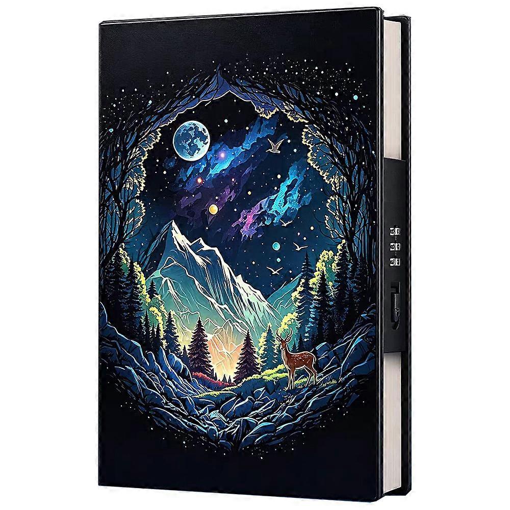 Journal with Hidden Combination Lock, A5 Password Notebook, Personal Diary with Lock, Lockable Journal Lined