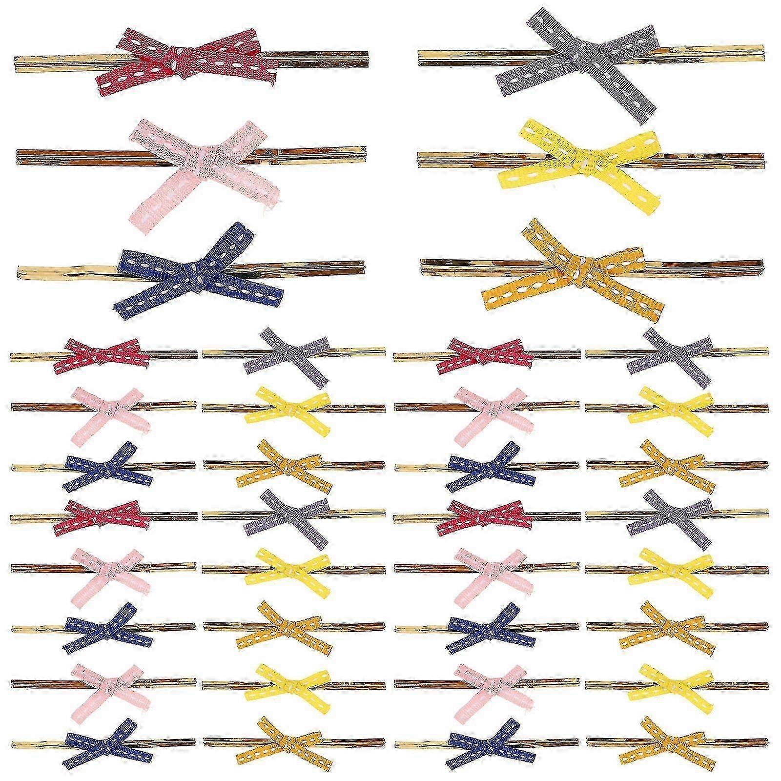 Multi-Function Twisting Ties Plastic Bread Ties compatible with Fixing 100Pcs Assorted Color