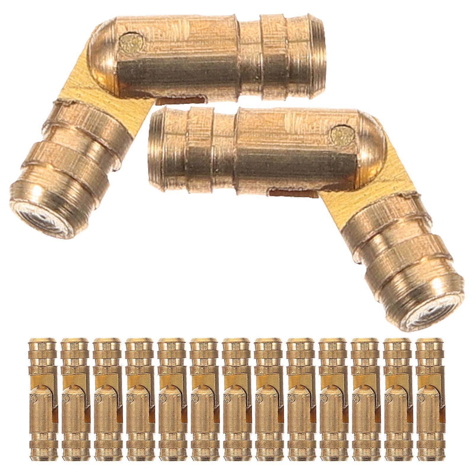Copper Cylindrical Spring Hinge for Jewelry Boxes with 50Pcs Pack