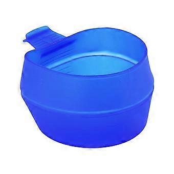 Daily Carry Cup for Camping and Road Days, Blue Hiking Cup with Side Handle, Press Down Form, Open Drink Entry, and Camp Meal Use at Desks Multicolor