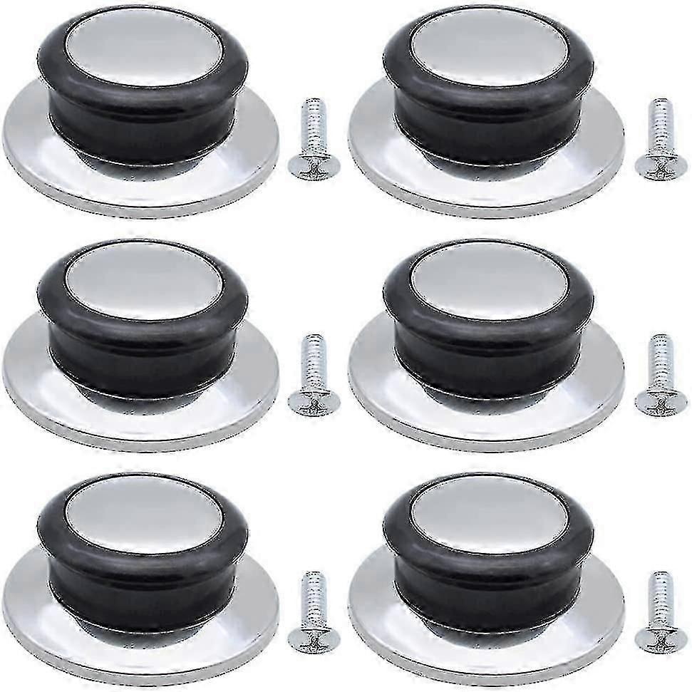 6pcs Pan Lid Knobs, Universal Replacement Cookware Pot Lid Handle Knobs