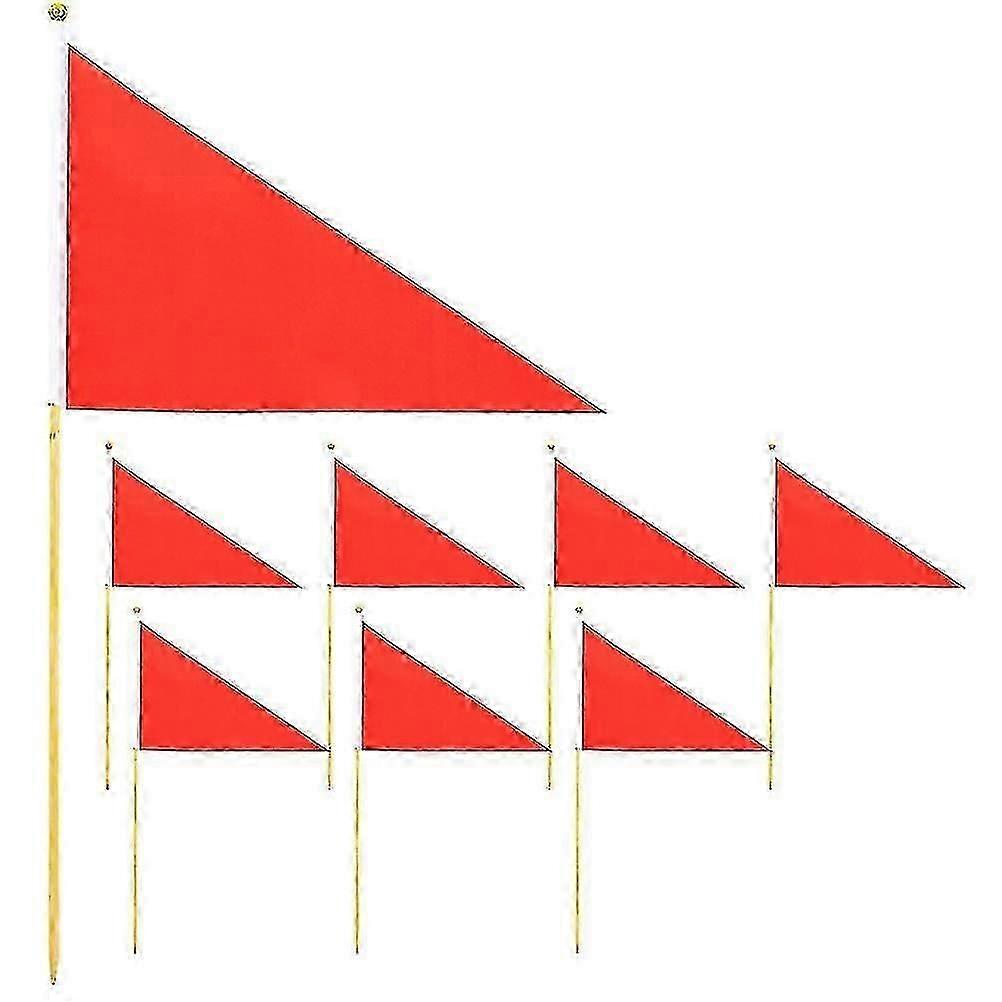 Lawn marker flags 8pcs for construction site marking