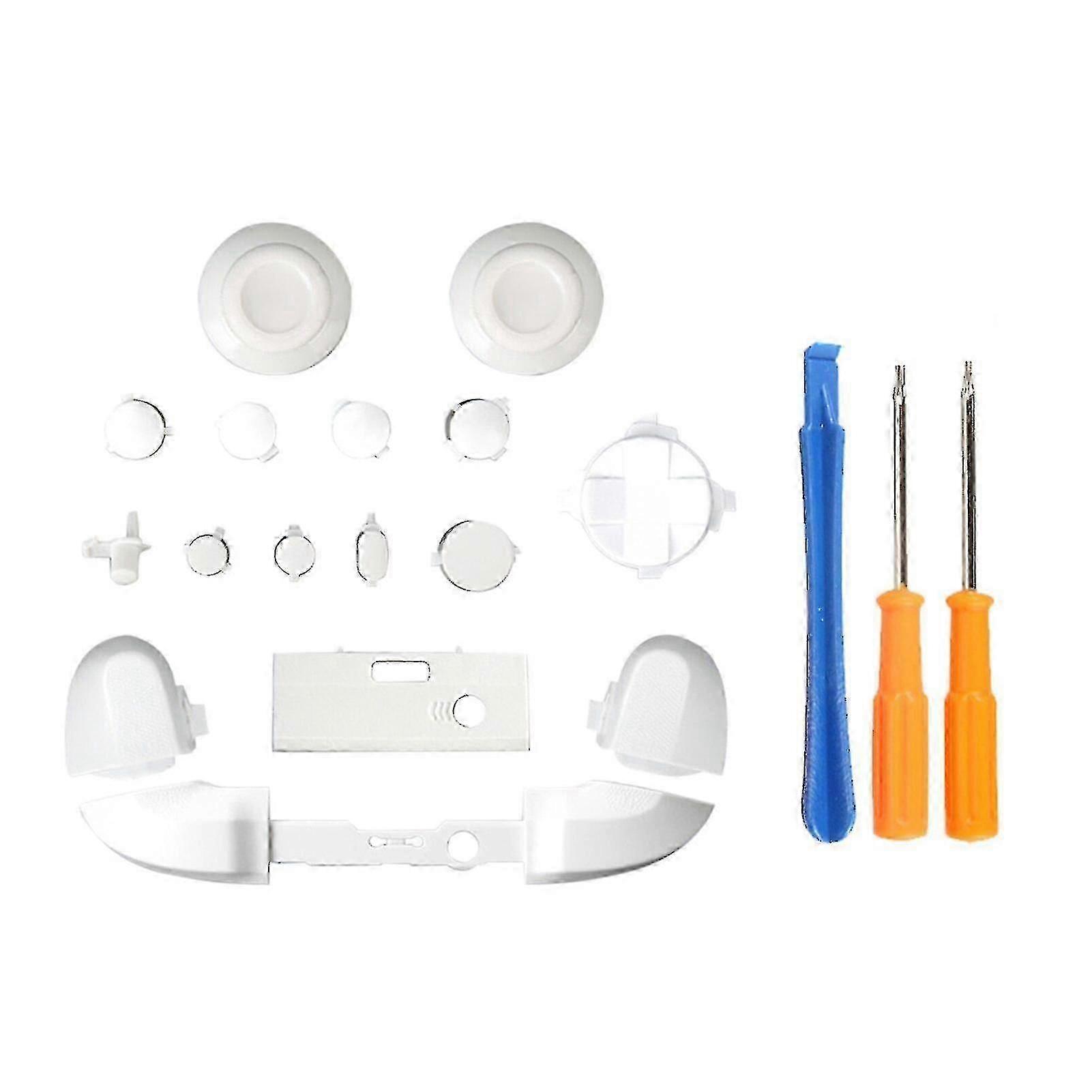 Replacement Kit compatible with Xbox Series X Controller Lb Rb Bumpers Trigger Buttons Guide Button With Screwdriver