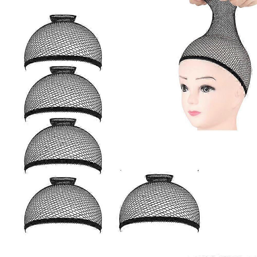 Wig hairnet - wig cap - Black - 5 pack