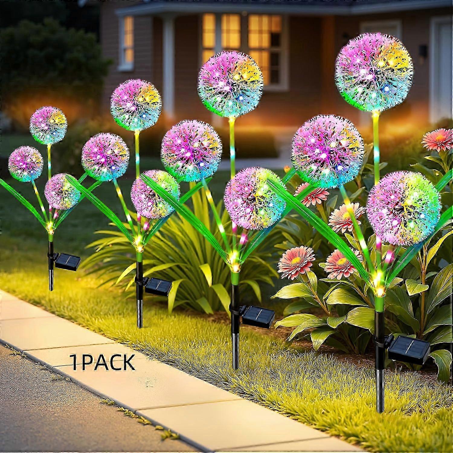 Multicolour Solar Dandelion Lawn Lights