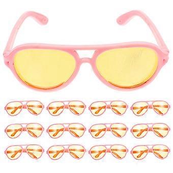 Pink Doll Sunglasses Children Mini Glasses Models Plastic for Kids Use 16Pcs