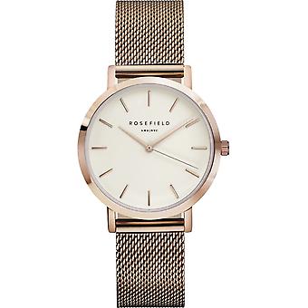 Rosefield tribeca Quartz Analog Women Watch with TWR-T50 Gold Plated Stainless Steel Bracelet