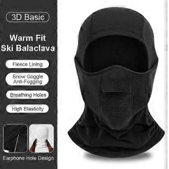 3D Balaclava Ski Mask Neck Gaiter Women Men Full Face Windproof Thermal Breathable Winter Snow Helmet Liner Hat