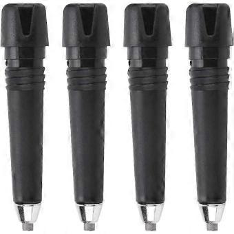 R10 4 Pieces Alpenstock Hiking Stick Tip Trekking Cane Tip Hiking Pole Accessories for Hiking Climbing