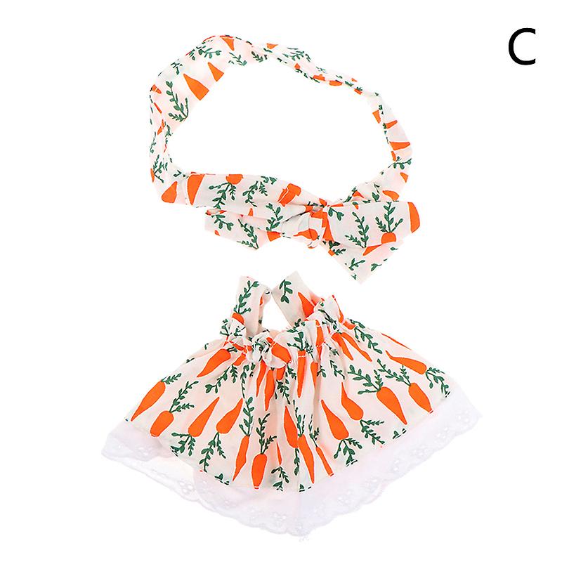 20cm Plush Toy Clothes Headband Set Accessories Yellow Duck Plush Doll Clothes