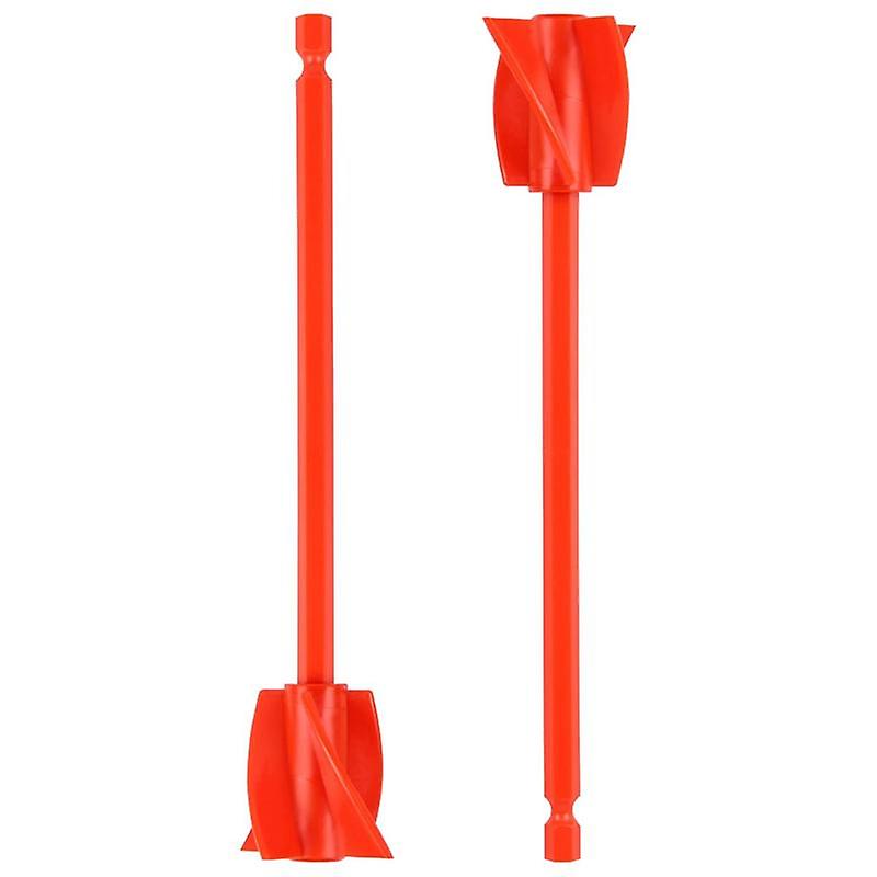 Resin Mixer Paddles, Epoxy Mixer Attachment for Drill, Reusable Paint Stirrer Drill Attachment(2Pcs