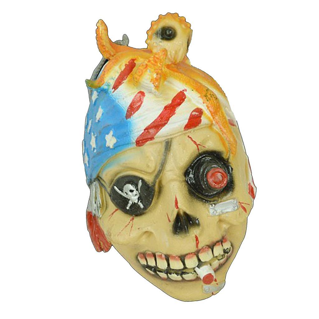 Halloween Scary Tricks Props Octopus Broken Head Decor