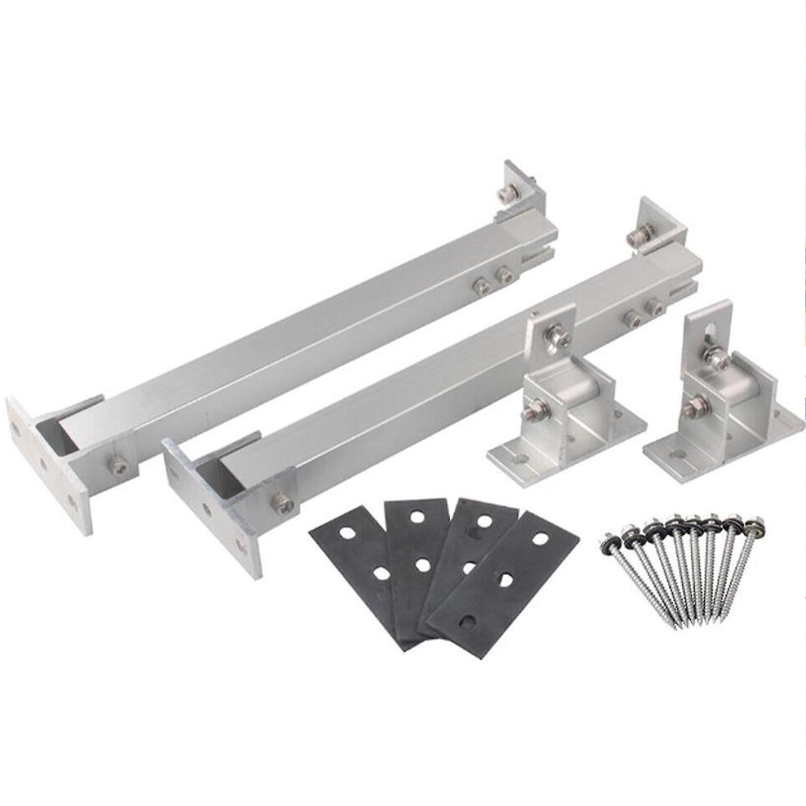 Adjustables Solar Panel Brackets 15-30° Adjustables Flat Roofs Mounting Solar Panel Tilt Bracket Wide Photovoltaic Suppo