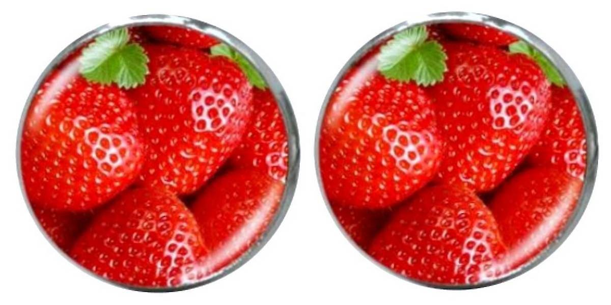 Bassin and Brown Strawberry Cufflinks - Red